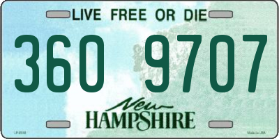 NH license plate 3609707