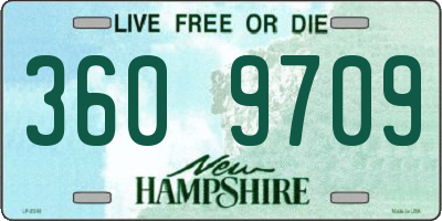 NH license plate 3609709