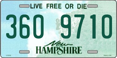 NH license plate 3609710