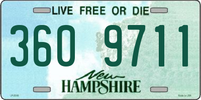 NH license plate 3609711