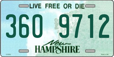 NH license plate 3609712