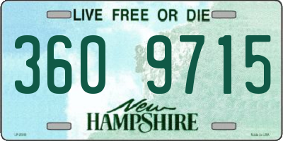 NH license plate 3609715
