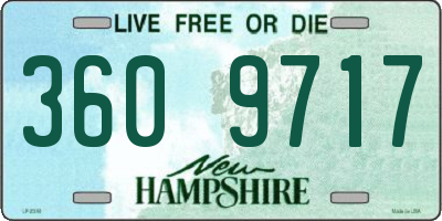 NH license plate 3609717