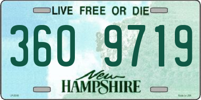 NH license plate 3609719