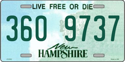 NH license plate 3609737