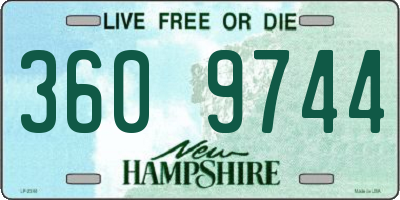 NH license plate 3609744