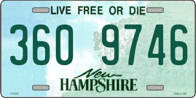 NH license plate 3609746
