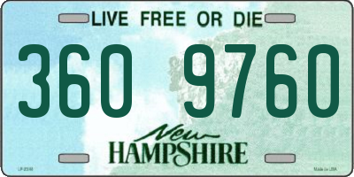NH license plate 3609760