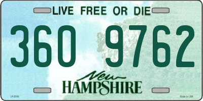 NH license plate 3609762