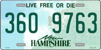 NH license plate 3609763