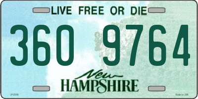 NH license plate 3609764