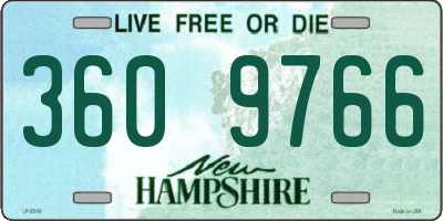 NH license plate 3609766