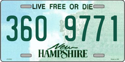NH license plate 3609771