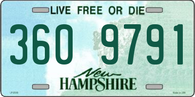 NH license plate 3609791