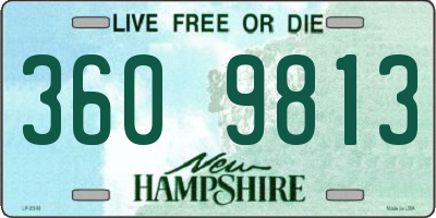 NH license plate 3609813