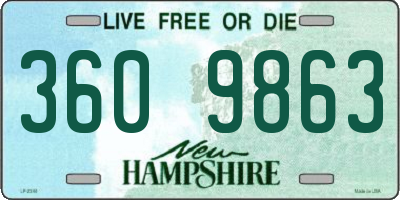 NH license plate 3609863