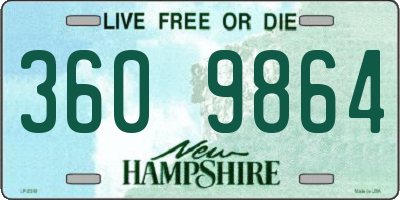 NH license plate 3609864