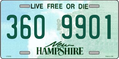 NH license plate 3609901