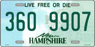NH license plate 3609907