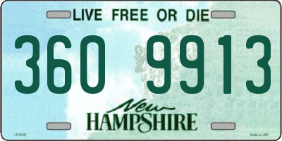 NH license plate 3609913