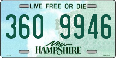 NH license plate 3609946