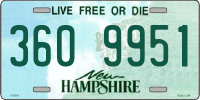 NH license plate 3609951