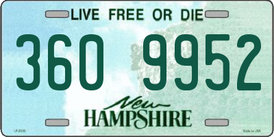 NH license plate 3609952