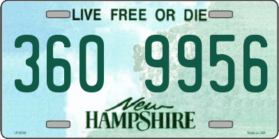 NH license plate 3609956