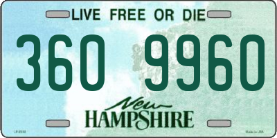 NH license plate 3609960