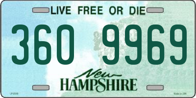NH license plate 3609969