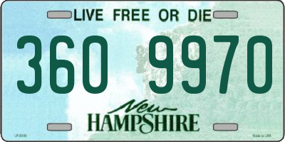 NH license plate 3609970