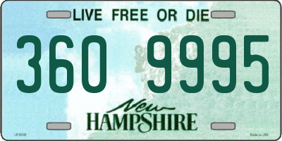 NH license plate 3609995