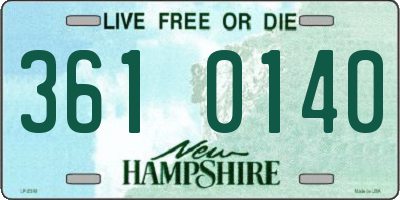 NH license plate 3610140