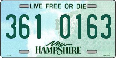 NH license plate 3610163