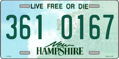 NH license plate 3610167