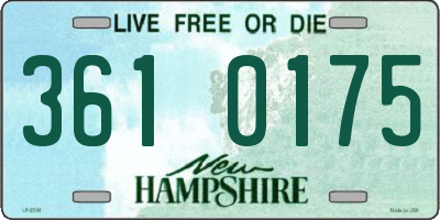 NH license plate 3610175