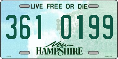 NH license plate 3610199