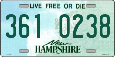 NH license plate 3610238