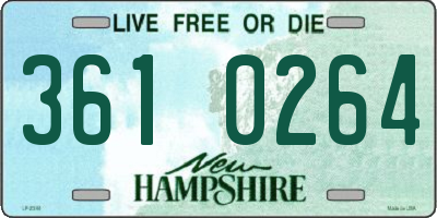 NH license plate 3610264