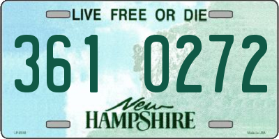 NH license plate 3610272