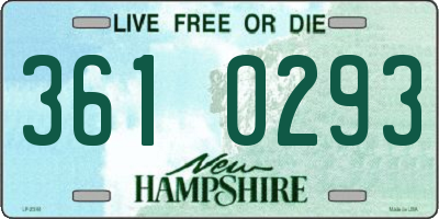 NH license plate 3610293