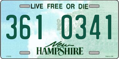 NH license plate 3610341
