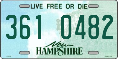 NH license plate 3610482