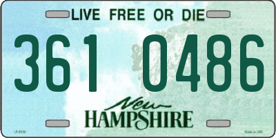 NH license plate 3610486