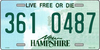 NH license plate 3610487