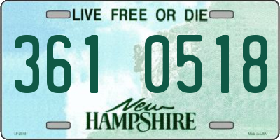 NH license plate 3610518