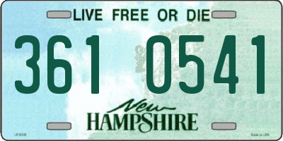 NH license plate 3610541