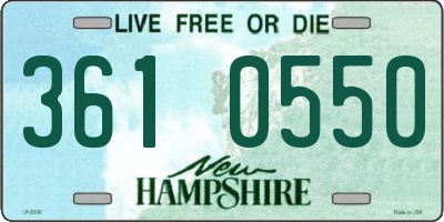 NH license plate 3610550