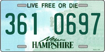 NH license plate 3610697