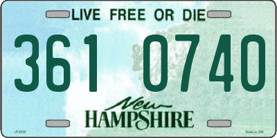 NH license plate 3610740